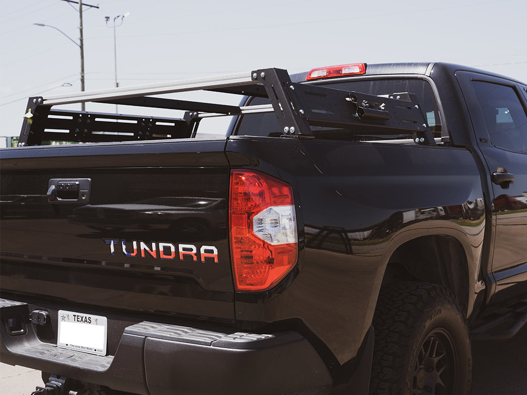 Installed on Car from Backside Cali Raised Toyota Overland Bed Rack | 2014-2021 TUNDRA